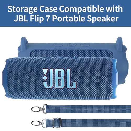Silicone Cover Compatible with Flip 7 Portable Waterproof and Drop-Proof Speaker (Teal) - color: Teal, size: Flip 7