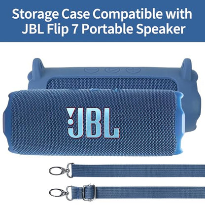 Silicone Cover Compatible with Flip 7 Portable Waterproof and Drop-Proof Speaker (Teal) - color: Teal, size: Flip 7