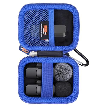 Legestori Hard Carry Case Compatible with Maybesta/Mini Mic Pro/BOYA BOYALINK/BOYA BY-V20/Caiord/Pqrqp/Nptcl/Bulatry/Maxtop Mics Wireless Microphones, Portable Protective Travel Case Only