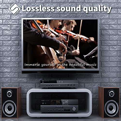 Suplong Optical Audio Cable 24K Gold-Plated Digital Optical Audio Toslink Cable for [S/PDIF] LG/Samsung/Sony/Philips Sound Bar, Smart TV, Home Theater, PS4, Xbox & PlayStation (6ft, Black) - color: Black, size: 6ft