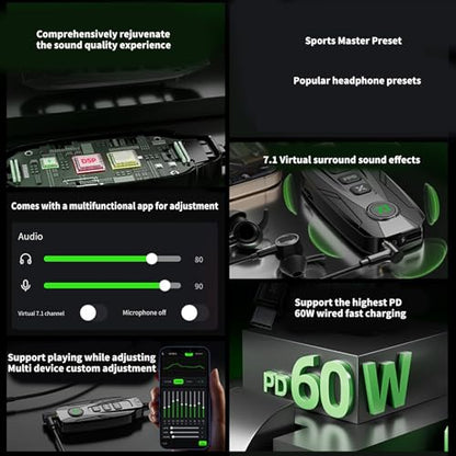 GS20 Type C / USB Small Sound Card 7.1 Uses external channel black gaming card with surround for wide compatibility