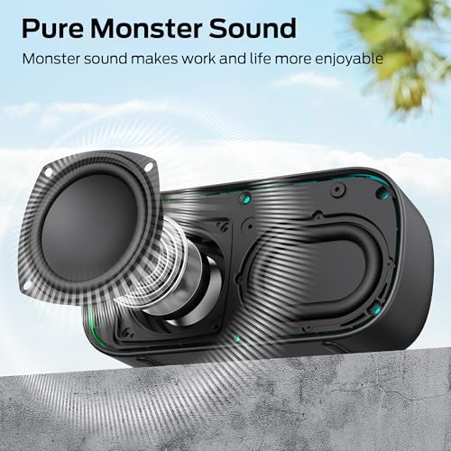 Oraolo S150 Speaker, Strong Bluetooth 5.4, IPX7 Waterproof Wireless Speaker, Support Sulti-Channel Connection, HD Hands-Free Calling, Compact Design Bluetooth Speakers Black
