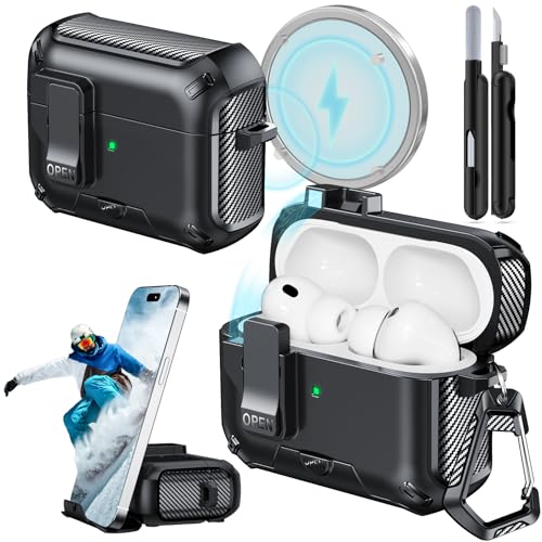 for AirPods Pro 3 Case Safety Lock (Black) - color: Black