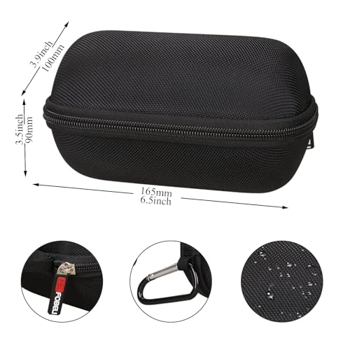 FBLFOBELI Hard Case Compatible with Sony SRS-XB100/SRS-XB12/SRS-XB13 Extra Bass Portable Waterproof Speaker (Case Only) (Black) - color: Black