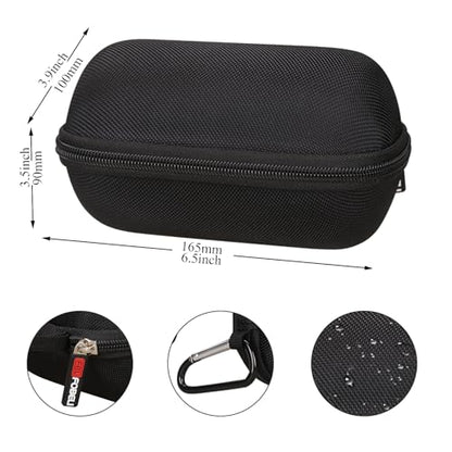 FBLFOBELI Hard Case Compatible with Sony SRS-XB100/SRS-XB12/SRS-XB13 Extra Bass Portable Waterproof Speaker (Case Only) (Black) - color: Black
