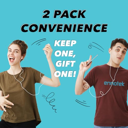 White Wired Earbuds 3.5mm Jack, Ear Buds with Microphone Wired, Earbuds with Mic Inline & Volume Control, Ear Buds with Wire, Plug In Earphones with Inline Microphone & Volume Control - 2 Pack - size: Pack of 2