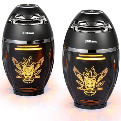 Gifts for Men Women, Bluetooth Speakers Outdoor with Flame Lights, Birthday Gifts for Him/Dad/Husband, Bluetooth 5.3 Wireless Speakers Base, Gift for Mom/wife, Cool Gadget for Patio Garden Yard Party