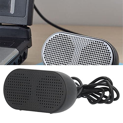 Zerodis USB Computer Speaker, Small PC Sound Bar for Laptop Desktop Computer, Portable Stereo Speaker with USB Power, Plug and Play for Home Office Music Outdoor