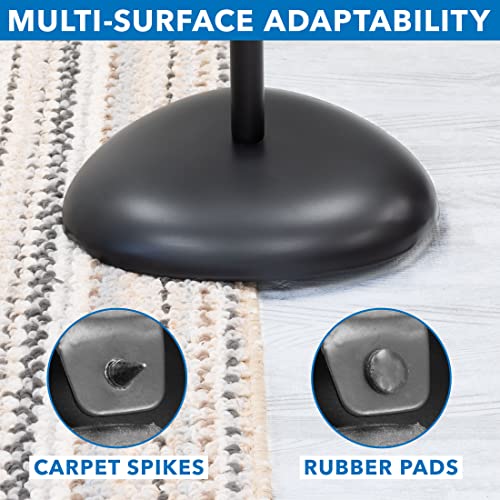 Mount-It! Universal Speaker Stands, Adjustable Height 30 to 40.8 Inches, Surround Sound Speaker Stands for Satellite and Bookshelf Speakers, Heavy-Duty Construction, Supports 10 lbs Each (1 Pair)
