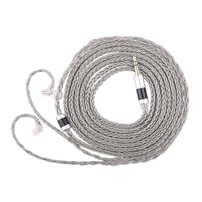 Tripowin Zonie 2M 16-Core SPC IEM Replacement Cable with 3.5mm Jack | PVC Jacket, Tangle-Free Braid, Ergonomic Earhooks for Audiophiles, HiFi Extension Cord for Wired Earbuds (Recessed 2Pin) - style: Recessed 2Pin