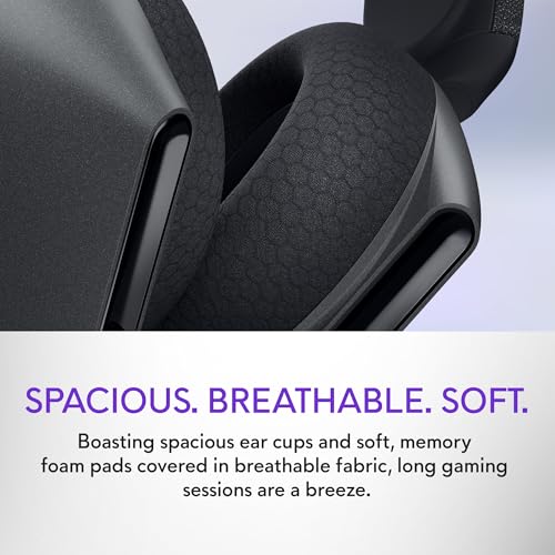 Alienware Wireless Gaming Headset, Active Noise Canceling | 2.4GHz Wireless, Dolby Atmos, Hi-Res Audio, 20Hz–40kHz Frequency, 32 Ohm Impedance, Dark Side of the Moon - color: Dark Side of the Moon