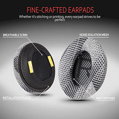Instant-Chill Professional Bose Headphones Ear Pads, Fits Bose QuietComfort 35 ii /QC35 /QC25 /QC2 /QC15 /Ae2 /Ae2i /Ae2w /SoundTrue & SoundLink(Over-Ear), Cooling-Gel by Krone Kalpasmos – Black Scrim - color: Cooling-Gel Black