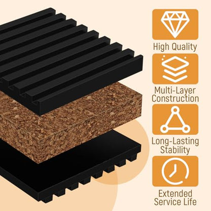 4 Cork soundproof Pads (2" X 2" X 7/8")