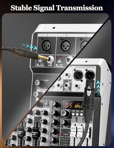 Superbat Balanced XLR to TRS 1/4 to XLR Female Guitar Cable 3FT 2-Pack | Belden 1813A Shielded for Bass Guitar, Microphone, Amp, Speaker, Noise-Free Pro Audio - size: 3ft, style: 6.35mm TRS to XLR Female