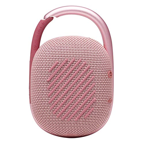 JBL Clip 4 - Portable Mini Bluetooth Speaker, big audio and punchy bass, integrated carabiner, IP67 waterproof and dustproof, 10 hours of playtime, speaker for home, outdoor and travel (Pink) - color: Pink