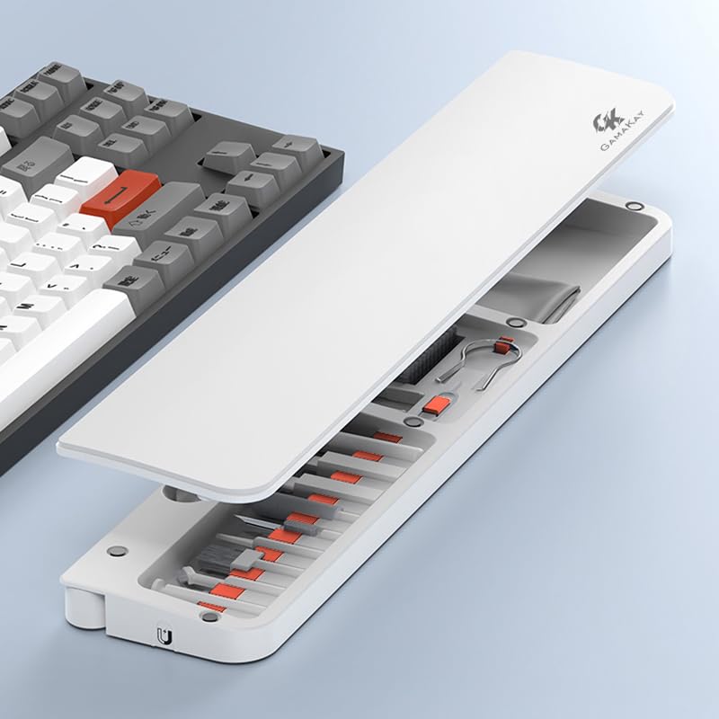 GK GAMAKAY 14.17'' Keyboard Wrist Rest Pad with Cleaning Tool Kit - color: White, size: 85%