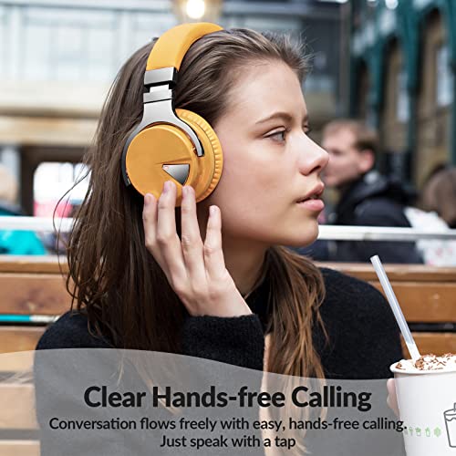 Million Sold 10 Years Classic E7 Active Noise Cancelling Headphones with Upgraded Noise Cancellation, Bluetooth Headphones Wireless with HD Sound Vivid Deep Bass, for Home Office Travel Gift Pcs - color: Yellow, style: E7 Wireless Active Noise Cancelling