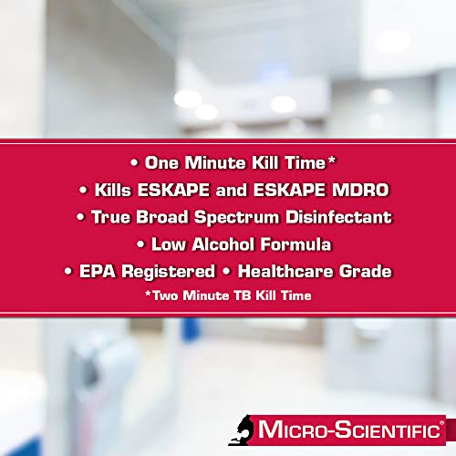 Micro-Scientific - M60034 Wipes Disinfectant Cleaner 160 Wipes Professional Disposables Surface Disinfectant Cleaning Wipes Opti Cide Max