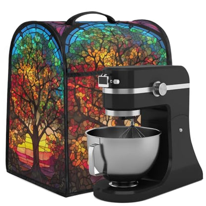 Kitchen Aid Mixer Cover Compatible with 6-8 Quarts Glowing Tree of Life Stand Mixer Cover Dust Cover with Zipper Pocket Kitchen Aid Mixer Accessories Kitchen Appliance Organizer Bag - color: Tree of live