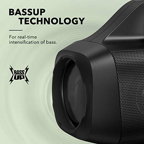 Soundcore Anker Motion Boom, Portable Bluetooth Speaker, IPX7, BassUp | 24H Playtime, App, Built-in Handle, Outdoor Speaker for Camping, Pool, Beach, Backyard