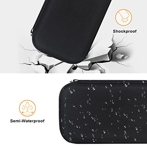BOVKE Hard Travel Speaker Case for Bose New SoundLink Flex Speaker (2nd Gen) / Bose SoundLink Flex Bluetooth Portable Speaker, Extra Mesh Pocket for Bose Speaker Charger, Charging Cables, Black - color: Black
