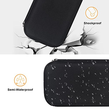 BOVKE Hard Travel Speaker Case for Bose New SoundLink Flex Speaker (2nd Gen) / Bose SoundLink Flex Bluetooth Portable Speaker, Extra Mesh Pocket for Bose Speaker Charger, Charging Cables, Black - color: Black