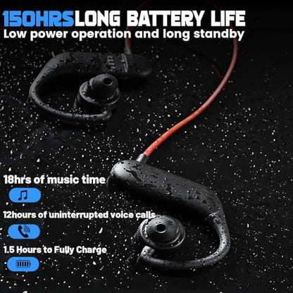 IP68 Waterproof Earbuds with 32GB MP3 Player Bluetooth 5.2 Wireless Headphones, Sports, Gym
