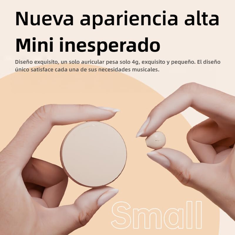 Xmenha Nude Invisible Hidden Smallest Earbuds Small Wireless Bluetooth Mini Micro Tiny Ear Buds Sleep Earbuds for Work Sleepping Buds Invisible Earphones - color: Nude