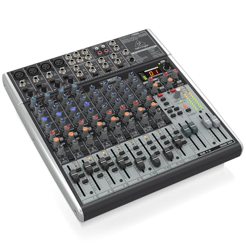 Behringer Xenyx X1622USB Premium 16-Input 2/2-Bus Mixer with XENYX Mic Preamps & Compressors | Includes rack hardware and software for recording, mixing and monitoring