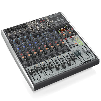 Behringer Xenyx X1622USB Premium 16-Input 2/2-Bus Mixer with XENYX Mic Preamps & Compressors | Includes rack hardware and software for recording, mixing and monitoring
