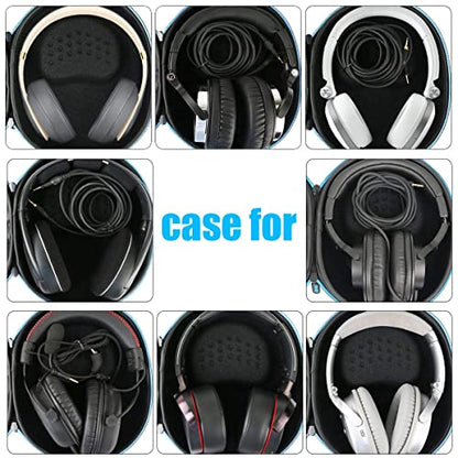 Hard Travel Case for Full Size Headphone | Compatible with Most Headphone, Shockproof, Impact-resistant, Protective Storage Box, Smooth Zipper