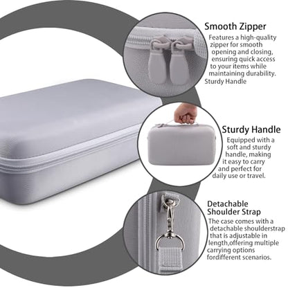 co2CREA Hard Case for Sony ULT Field 3 Wireless Bluetooth Speaker, White | Portable Travel Bag Replacement with Detachable Shoulder Strap and Handle, Shockproof EVA Shell and Soft Lining - color: White Case, style: Case for Sony ULT Field 3
