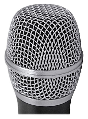 Rockville RWM1202VH VHF Wireless Dual Handheld Microphone System, 2 Channel | Metal Receiver, 1/4" Audio Output, Cardioid, 200 ft Indoor Range, Auto-Link, Includes 2 Mics/Batteries/Adapter