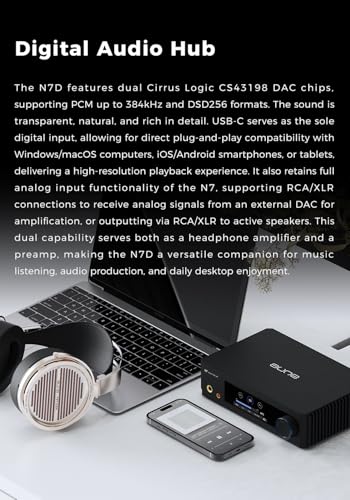 aune N7 (DAC Edition) Headphone Amp and USB DAC, Pre-amp