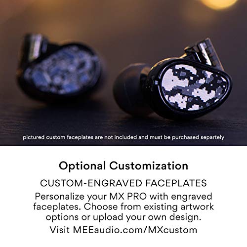 MEE audio Professional MX3 PRO Triple-Driver Hybrid Musician's in Ear Monitor Headphones with Enhanced Midrange and Warm Tonality, Noise Isolating Earphones with Detachable Cables, Black - color: Black, size: MX3 PRO