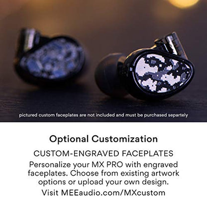 MEE audio Professional MX3 PRO Triple-Driver Hybrid Musician's in Ear Monitor Headphones with Enhanced Midrange and Warm Tonality, Noise Isolating Earphones with Detachable Cables, Black - color: Black, size: MX3 PRO