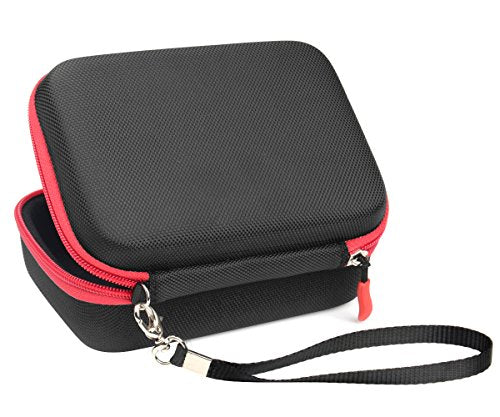 Case for Shokz openrun, openrun pro, openrun Mini, openmove, opencomm, Aeropex, OpenMove, Trekz, Trekz Mini, Trekz Air, Bluez 2, 2S; (Black with red Zip) - color: Black with red zip