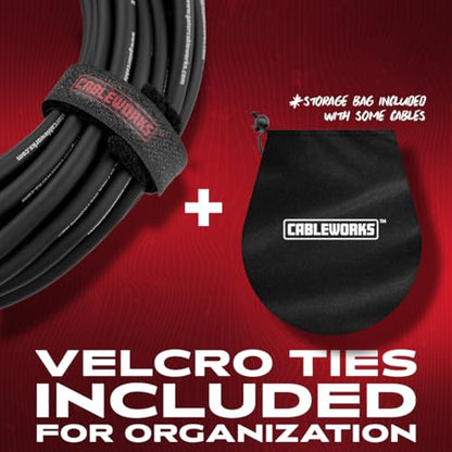 By Gator Cases Composer Series Deluxe 20 Foot XLR Male to TRS Cable, (GCWC-XLR-20MTRS) - size: 20 Feet, style: TRS/XLR Male