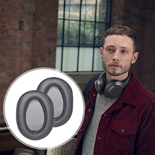 WH-H900N Replacement Ear Pads Protein PU Leather Ear Cushion Compatible with Sony WH-H900N and MDR-100ABN Headphones (Dark Grey) - color: Dark Grey