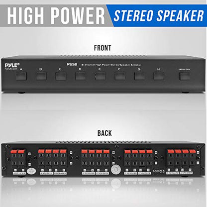 Pyle 8 Channel Speaker Selector Switch - A/B/C/D/E/F/G/H