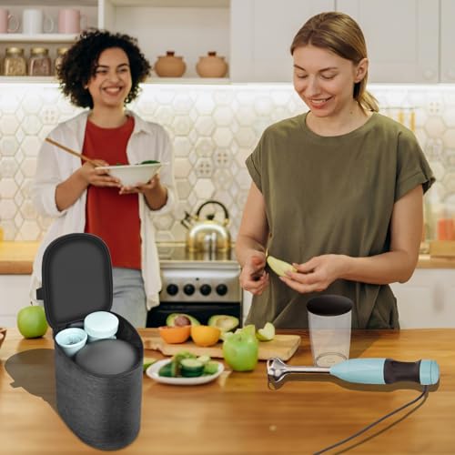 Immersion Blender Bag Compatible with KitchenAid Variable Speed Corded Hand Blender KHBV53, Storage for Dishwasher-Safe Blender Arm, Blending Jar with Lid and Pan Guard- Grey (Box Only)