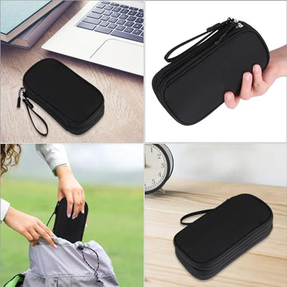 Travel Cable Organizer - Electronics Accessories Bag-Black - color: Double Layer - Black