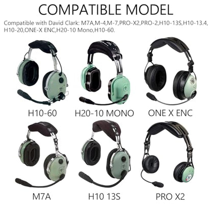 Microphone Cover for David Clark M7A Mic Cover, M-4 / M-7 / H10 / H20 /DC PRO-X2 / PRO-2 / DC ONE-X ENC Headset Aviation Microphone Replacement Pop Filter Protector, 3pack