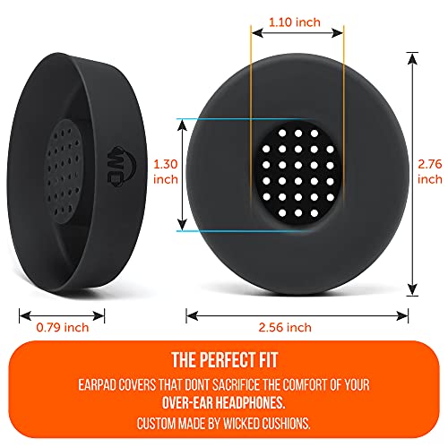 WC SweatZ Solo - Patented Earpad Sweat Covers for Beats Solo 4 & 3, Made by Wicked Cushions | Sweatproof & Machine Washable | Black - color: Black