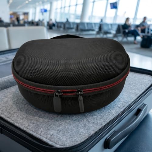 7.9 x 6.7 x 3.1in EVA Oxford Cloth Hard Headphone Carrying Case Waterproof Shockproof Bag for Over-Ear Headsets Travel Pouch