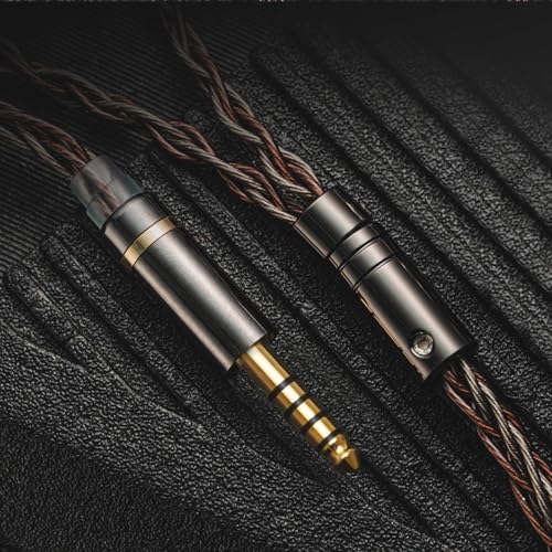 Hidizs MS5 IEM Detachable Cable 3.5 mm Plug Headphone Balanced Cord- 2 Pin 0.78mm for Earphones, Black - size: 3.5 mm