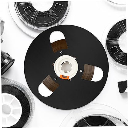 Happyyami 3Holes Empty Aluminum Alloy Tape Reel for Recorder Open Reel Accessory for to Tape Player Low Noise High Output Enhanced Sound Quality