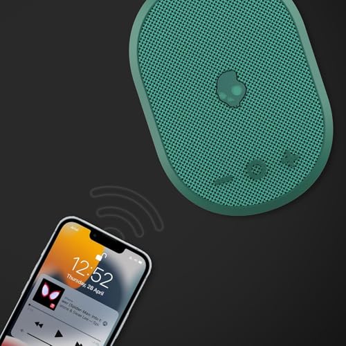 Skullcandy Kilo XT Wireless Bluetooth Speaker - IPX7 Waterproof Mini Bluetooth Speaker with 24 Hour Battery, Downward Firing Passive Radiator, and True Wireless Pairing - Perfect for Outdoor (Green) - color: Green