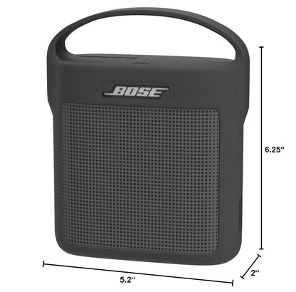 Protective Silicone Stand Up Case with Handle Compatible with Bose SoundLink Color Speaker II（Dark Gray - color: Dark Gray