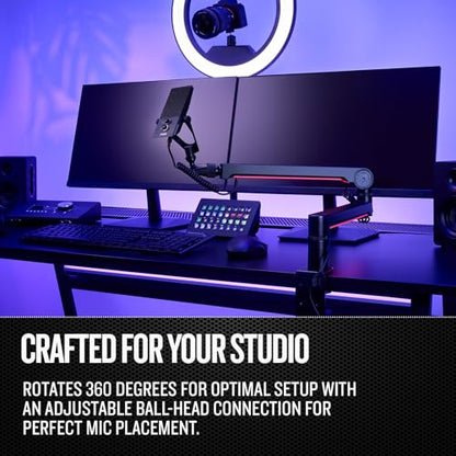 RIG MA-1 Low Profile USB Microphone Arm With RGB Underlighting